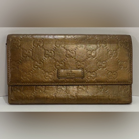Gucci Embossed Leather Wallet Japanese Exclusive. - Picture 1 of 14